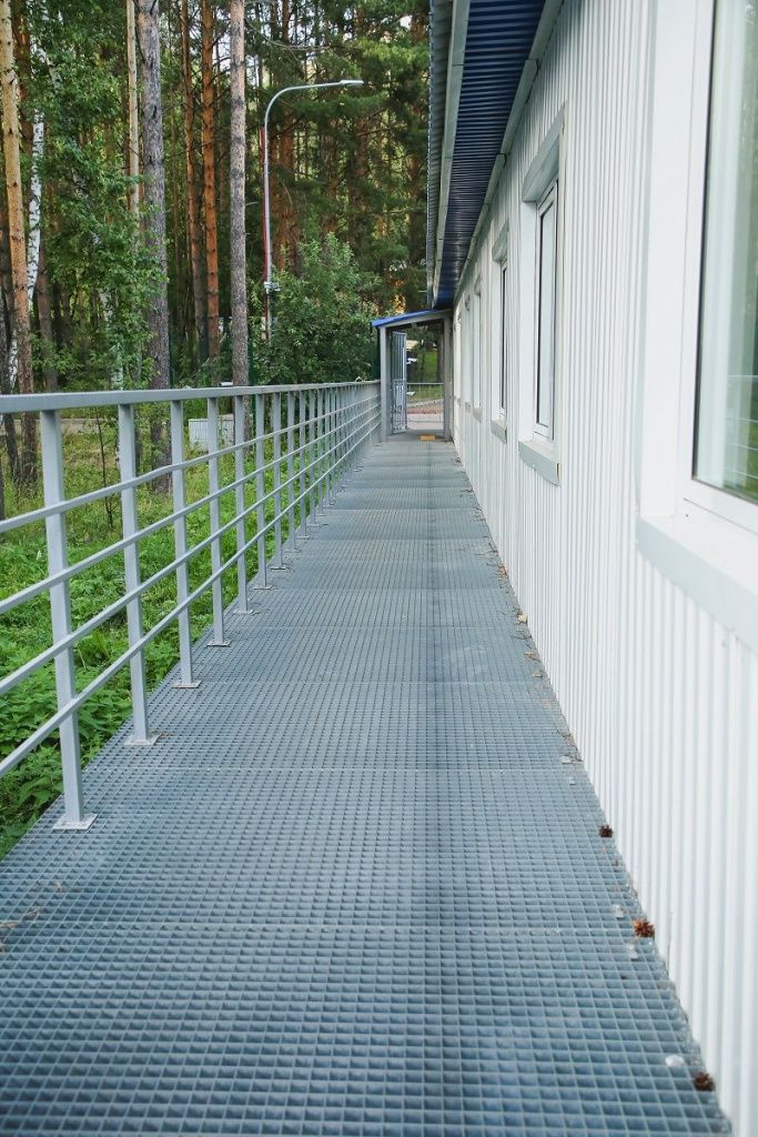 Встроенный АБК: применение решетчатого настила Встроенный АБК: применение решетчатого настила