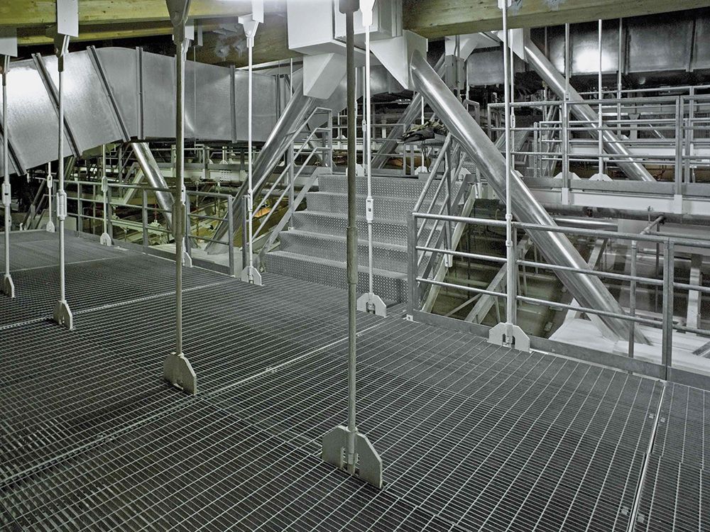 Решетчатые настилы в тяжелой промышленности