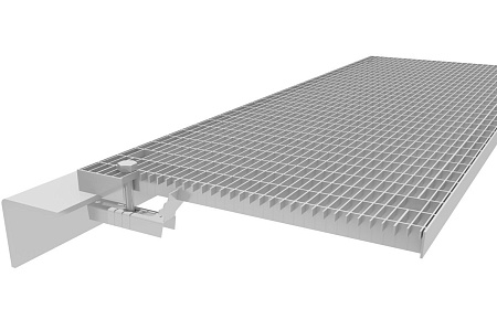 Зажим для крепления ячейки 33х11 (болт с плоской головкой,  зажим, четырехгранная гайка)