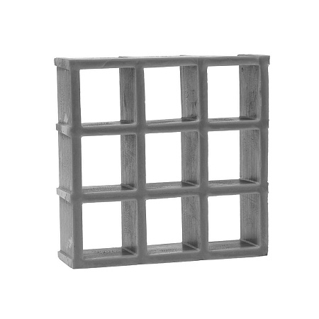 Композитный настил ECO-NFR, 3665х1225 мм, ячейка 50х50 мм, ортофталевая полиэфирная смола, цвет RAL-7040