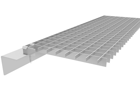 Стандартный оцинкованный крепеж (скоба, саморез со сверлом)